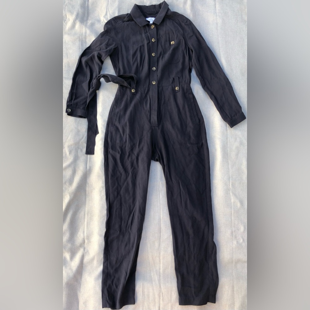 & Other Stories Button Down Long Sleeve Ankle Length Jumpsuit  Pants 4